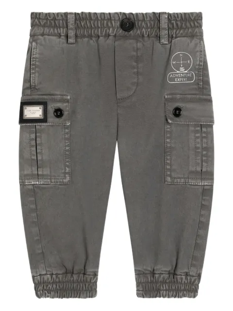 Dolce & Gabbana Kids pantalones con bolsillos cargo