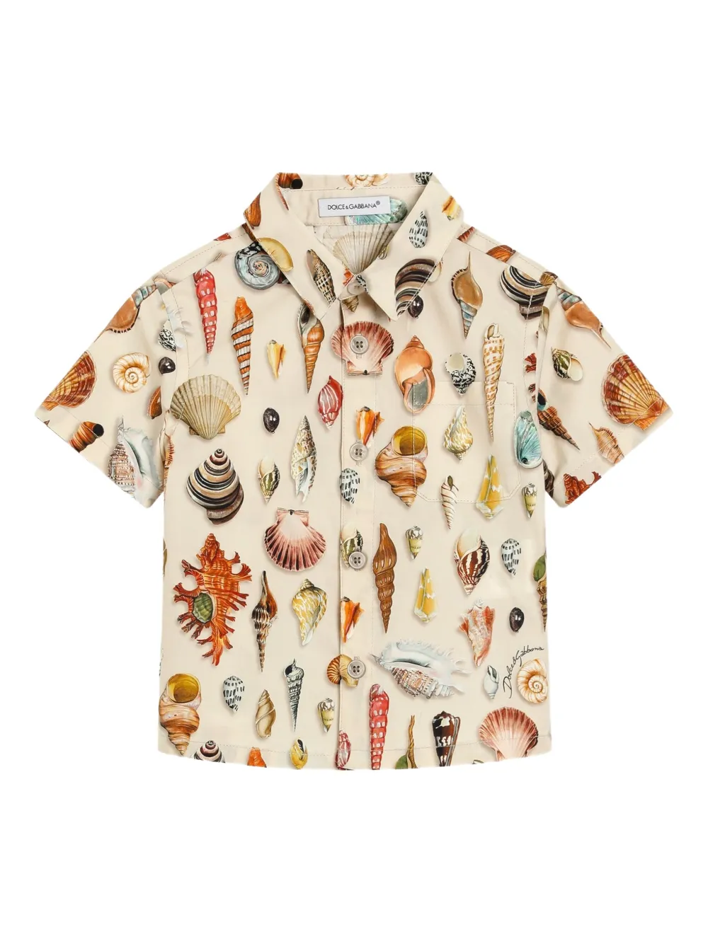 Dolce & Gabbana Kids Shirt met print Beige