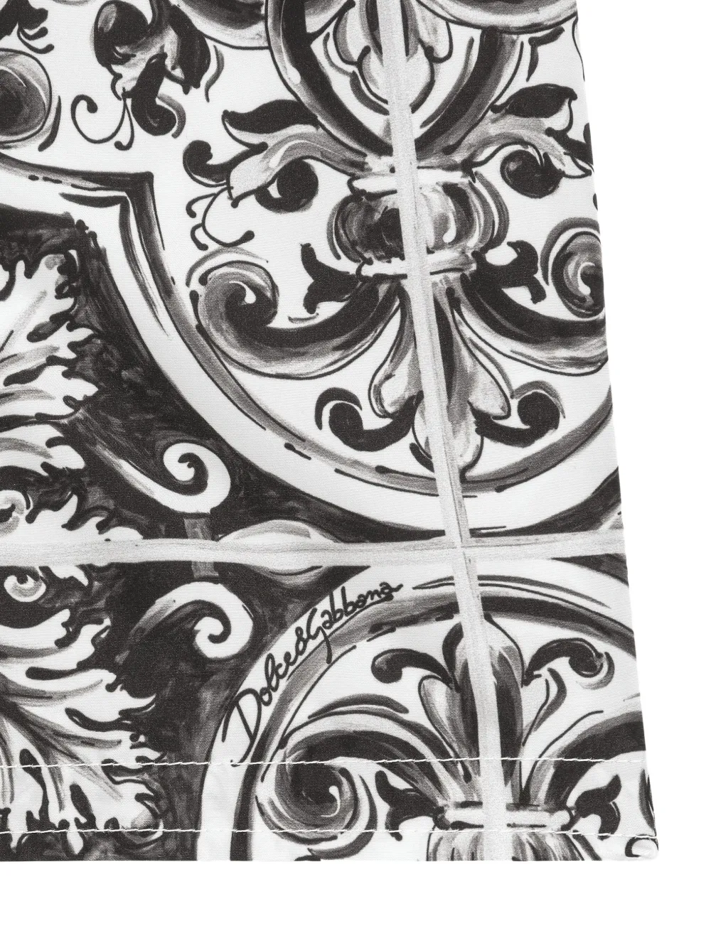Dolce & Gabbana Kids Zwembroek met print Zwart