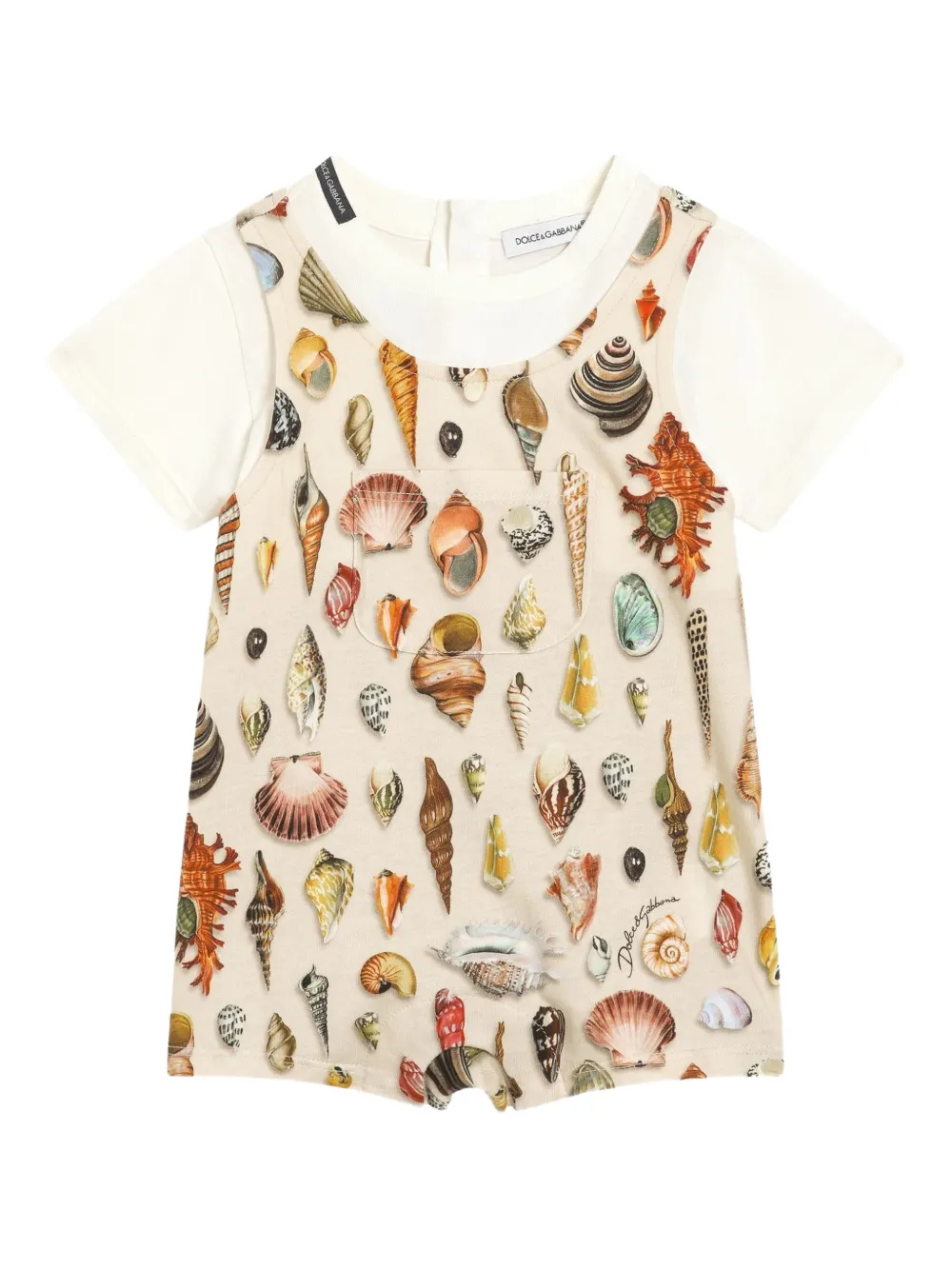 Dolce & Gabbana Kids Babypakje met print Beige