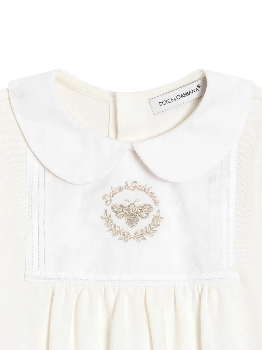 Dolce & Gabbana Kids Drie rompers met geborduurd detail Wit