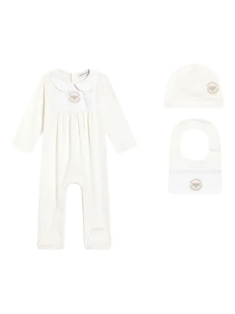 Dolce & Gabbana Kids set de tres mamelucos con detalle bordado