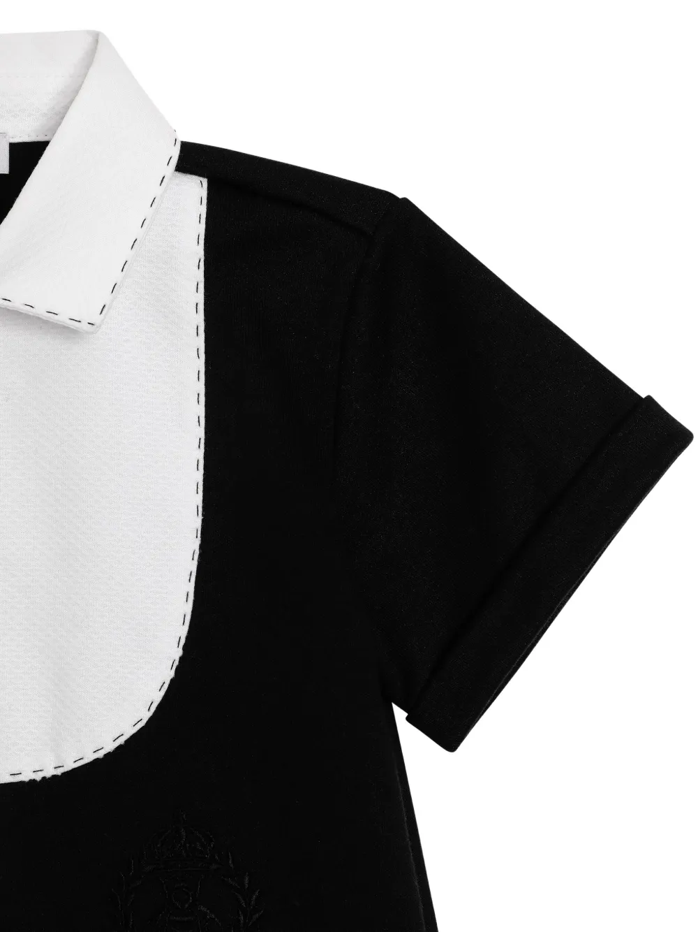 Dolce & Gabbana Kids Romper met korte mouwen Zwart