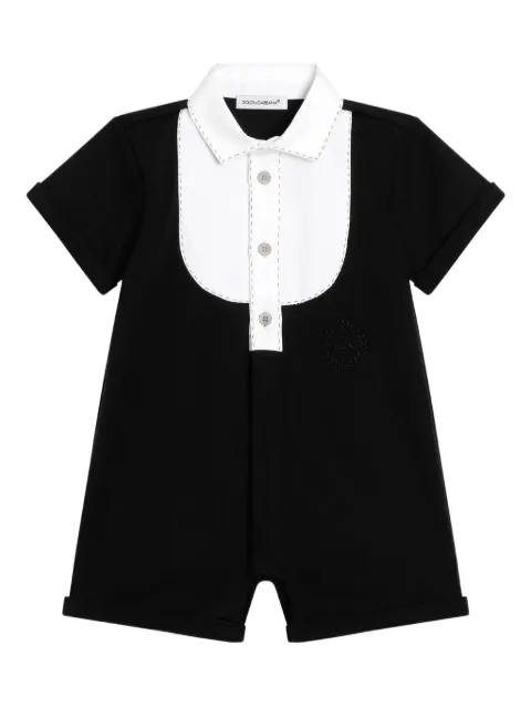 Dolce & Gabbana Kids short-sleeve polo romper