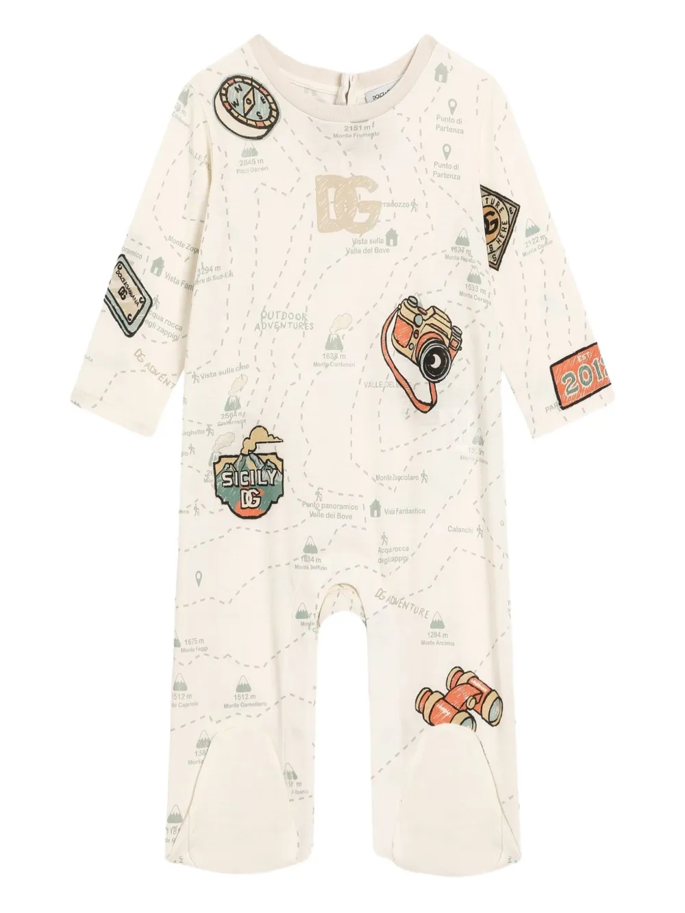 Dolce & Gabbana Kids Babypakje met print Beige