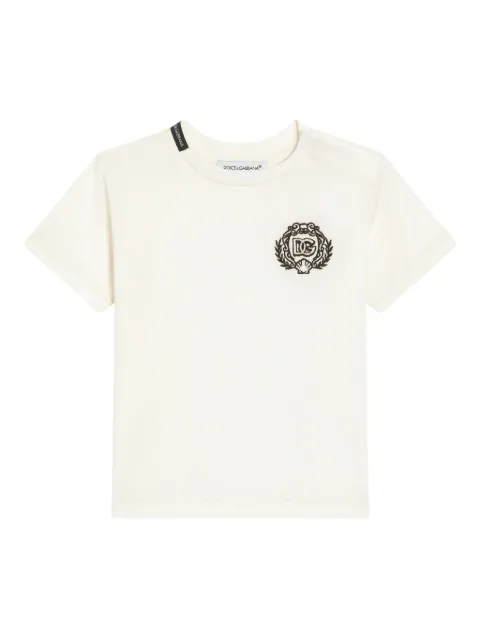Dolce & Gabbana Kids logo-embroidered T-shirt