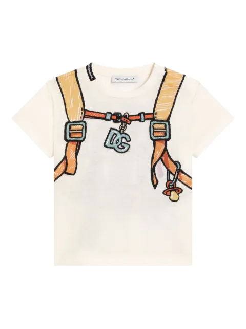 Dolce & Gabbana Kids backpack-print T-shirt