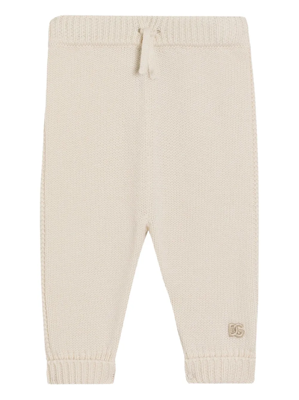 Dolce & Gabbana Kids Gebreide broek Beige