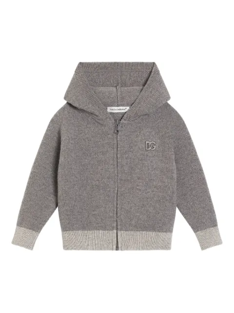Dolce & Gabbana Kids hooded zip-up cardigan