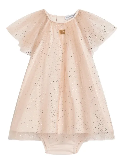 Dolce & Gabbana Kids sparkly tulle dress