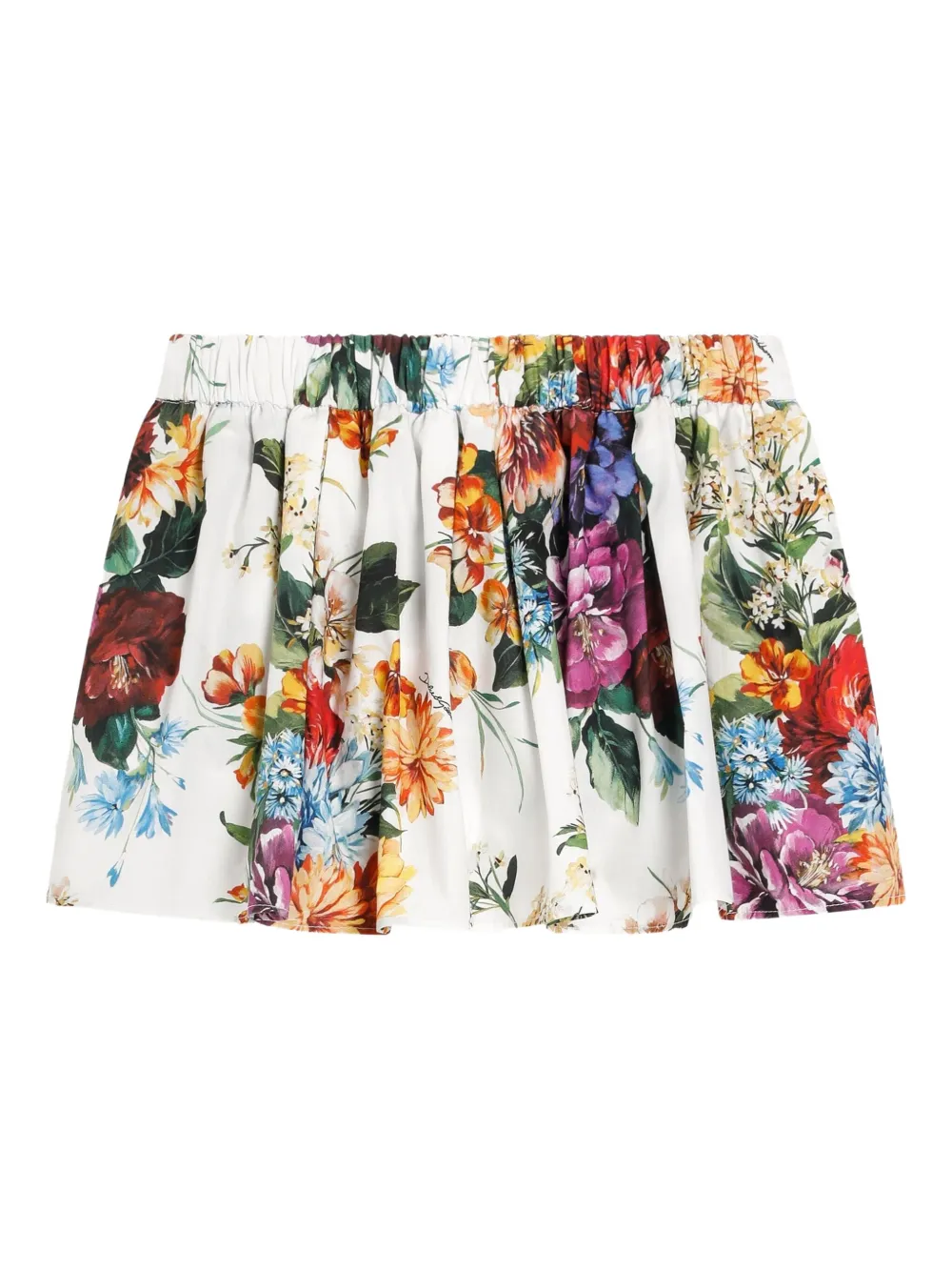 Dolce & Gabbana Kids Rok met bloemenprint - Wit