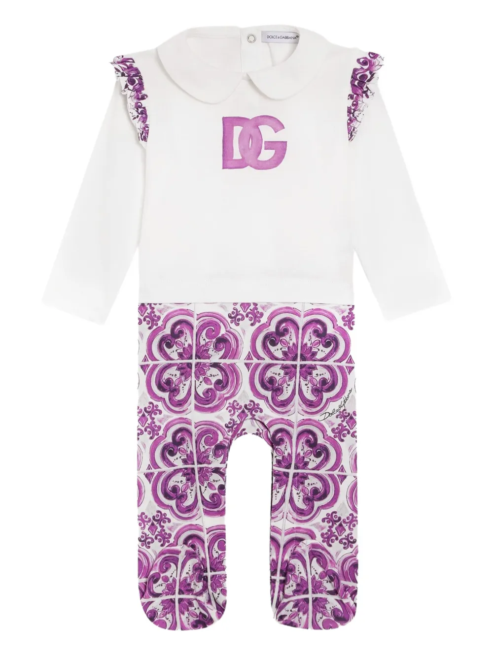 Dolce & Gabbana Kids trousseau de naissance à imprimé Majolica | Kits naissance fille | Image 2