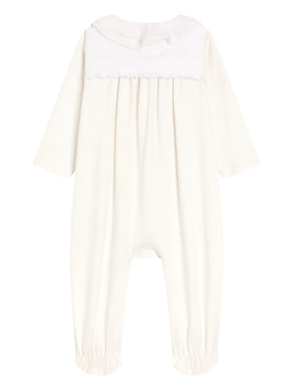 Dolce & Gabbana Kids Drie rompers met ruchekraag Wit