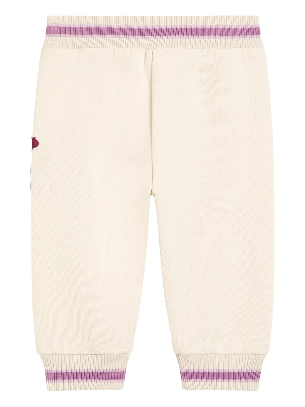 Dolce & Gabbana Kids Trainingsbroek met geborduurde bloemen Beige