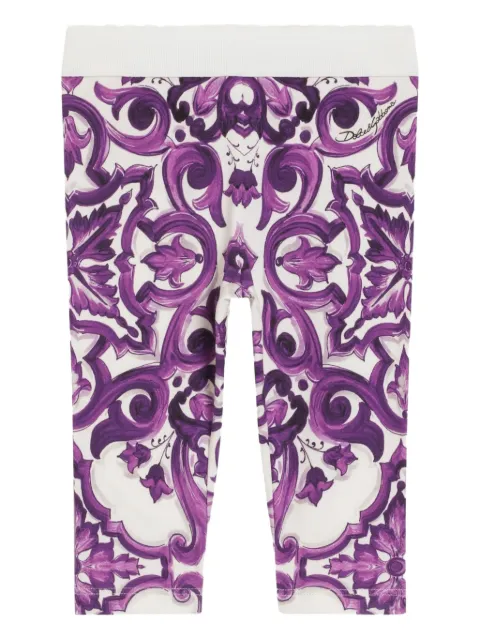 Dolce & Gabbana Kids Legging de algodão stretch