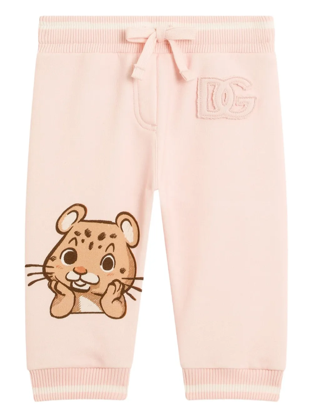 Dolce & Gabbana Kids Trainingsbroek met luipaardprint Roze