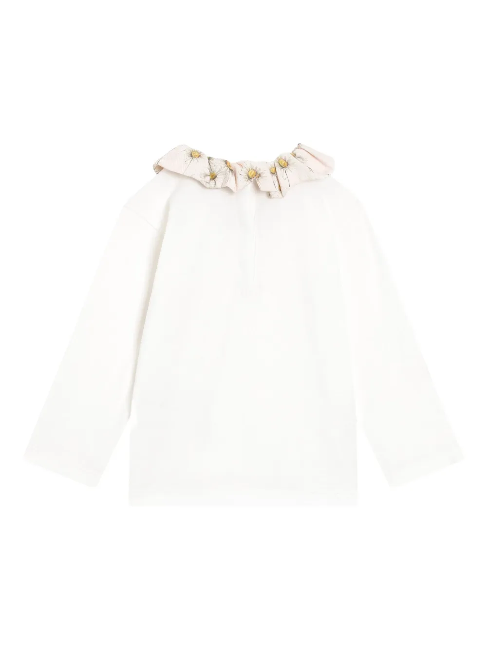 Dolce & Gabbana Kids Top met ruches en madeliefjesprint - Wit