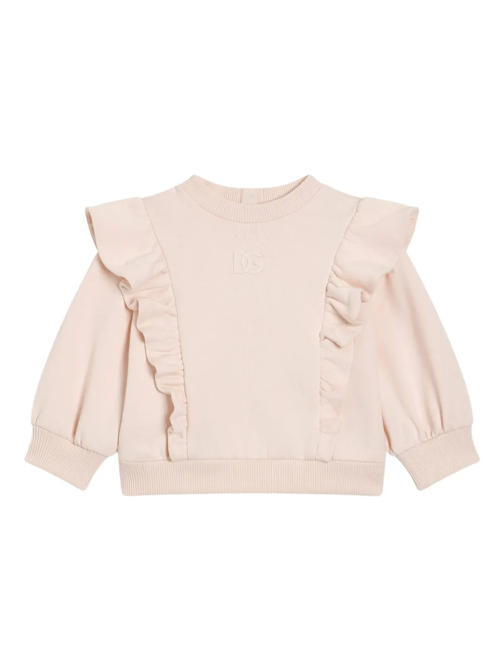 Dolce & Gabbana Kids Felpa con ruches - Rosa
