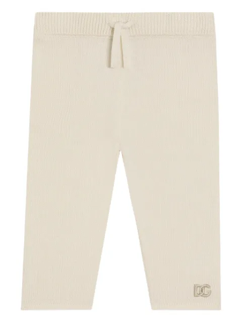 Dolce & Gabbana Kids ribbed knit leggings