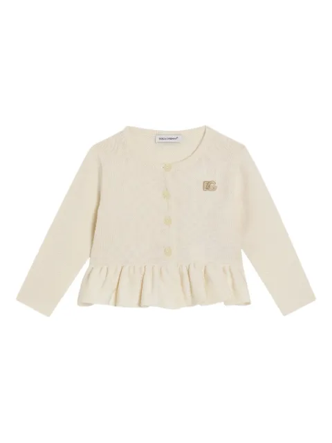 Dolce & Gabbana Kids ruffled-hem cardigan