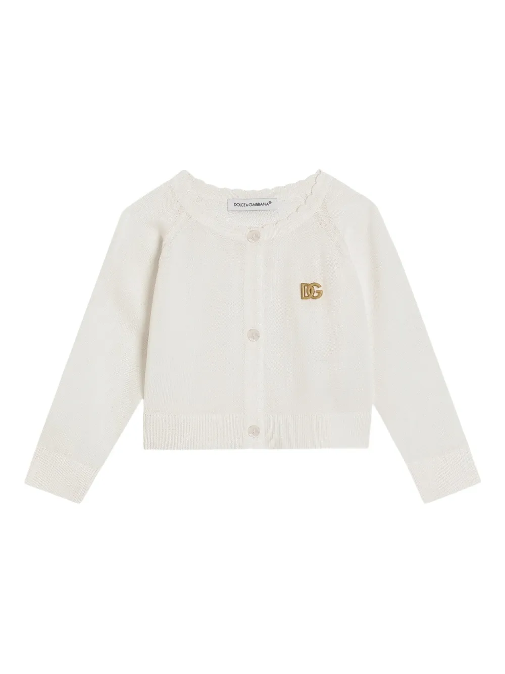 Dolce & Gabbana Kids Vest met logo-applicatie Wit