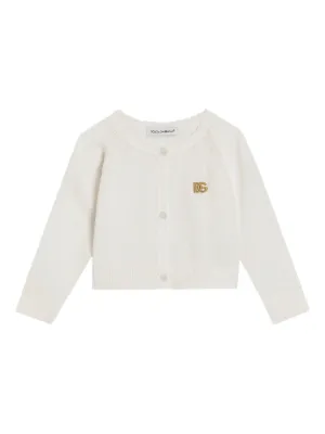 Cardigan Garçon Dolce & Gabbana 12 Ans - Gris, Col Haut, Motif Chevron - Occasion TB