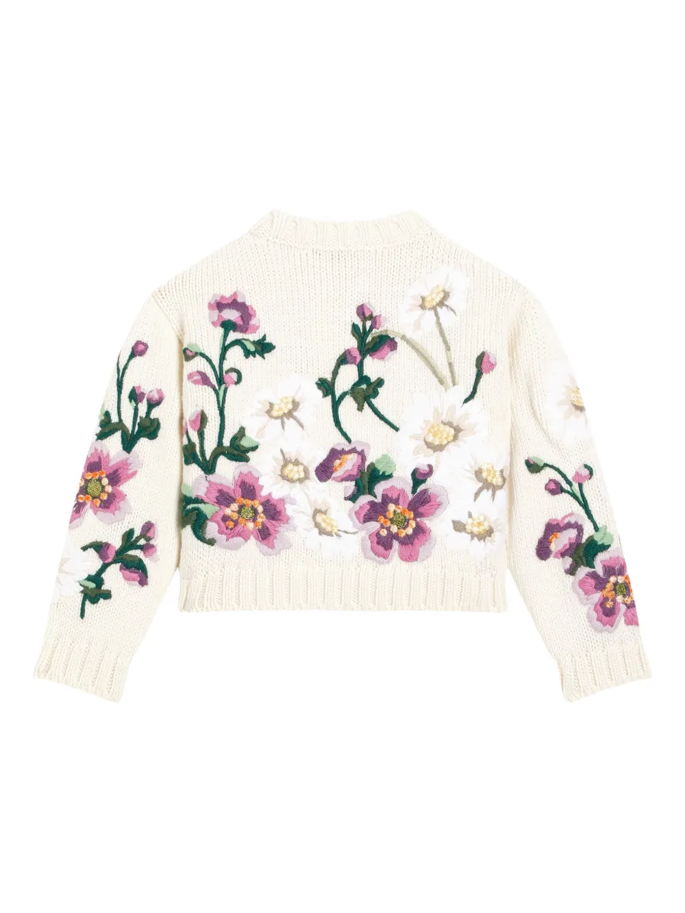 Dolce & Gabbana Kids Vest met geborduurde bloemen Beige