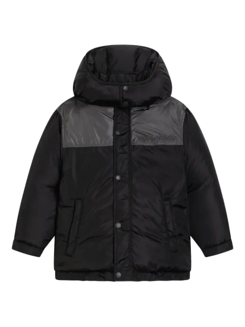 Dolce & Gabbana Kids hooded panelled jacket