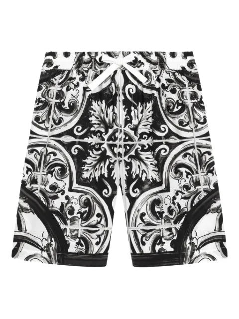 Dolce & Gabbana Kids Maiolica-print shorts