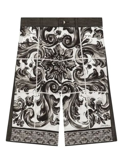 Dolce & Gabbana Kids Maiolica-print shorts