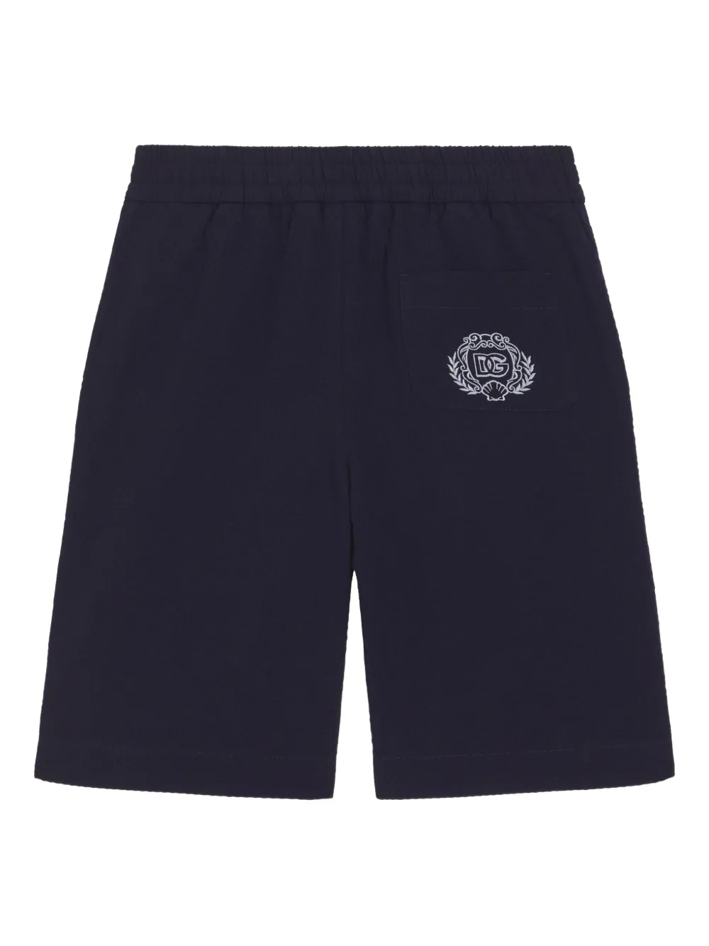 Dolce & Gabbana Kids Shorts met geborduurd logo Blauw