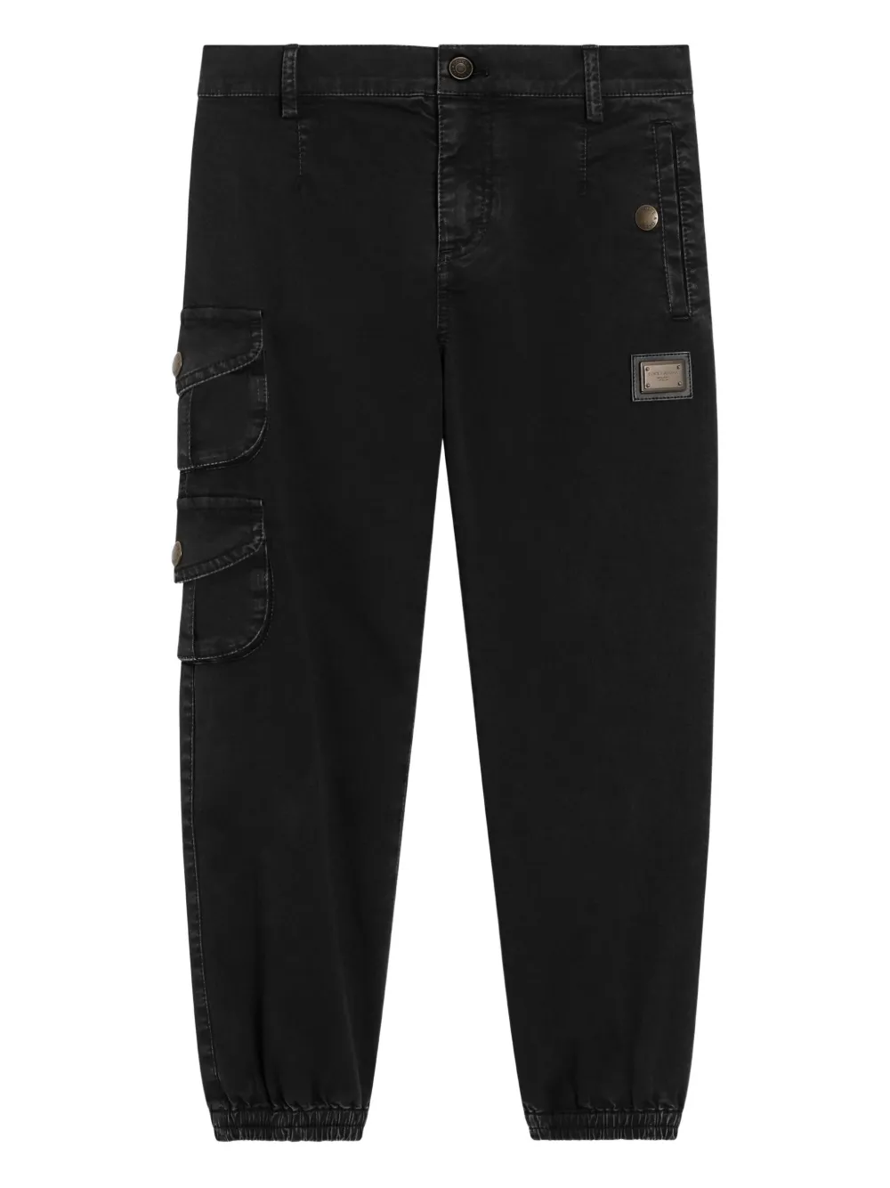 Dolce & Gabbana Kids stretch-design tapered trousers | Black | Image 1