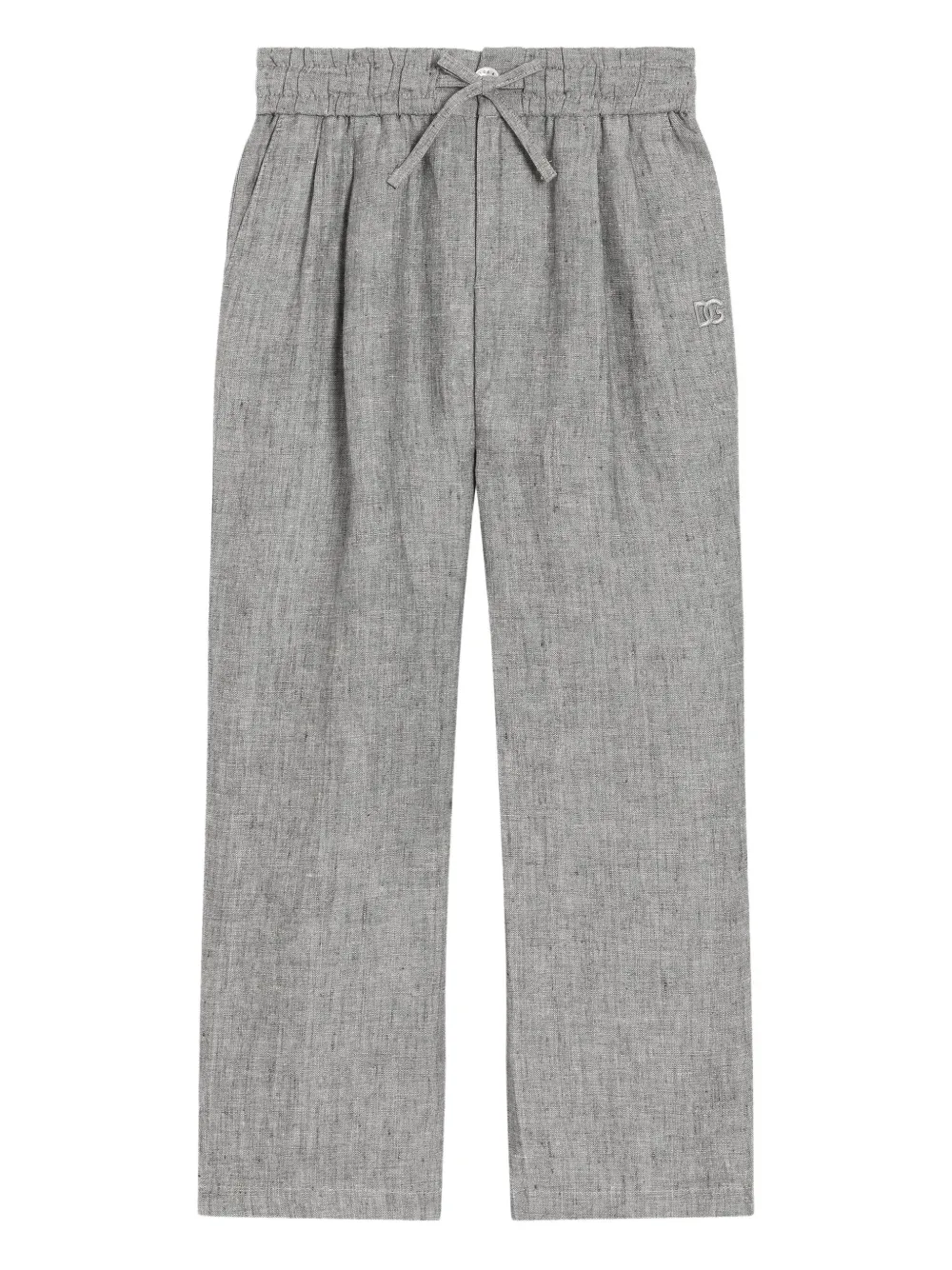 Dolce & Gabbana Kids Linnen broek Grijs