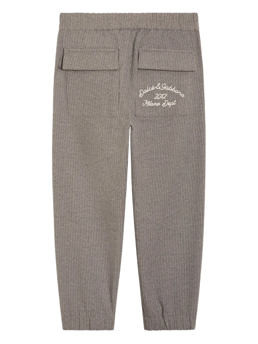 Dolce & Gabbana Kids Broek met krijtstreep Beige