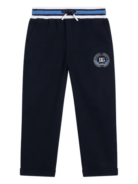 Dolce & Gabbana Kids pantalones con logo bordado