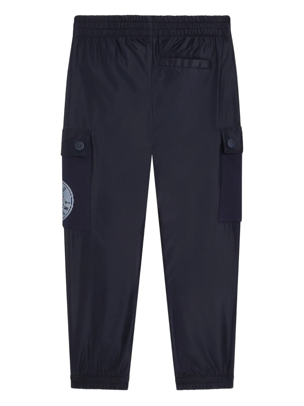 Dolce & Gabbana Kids Trainingsbroek met cargo zakken Blauw