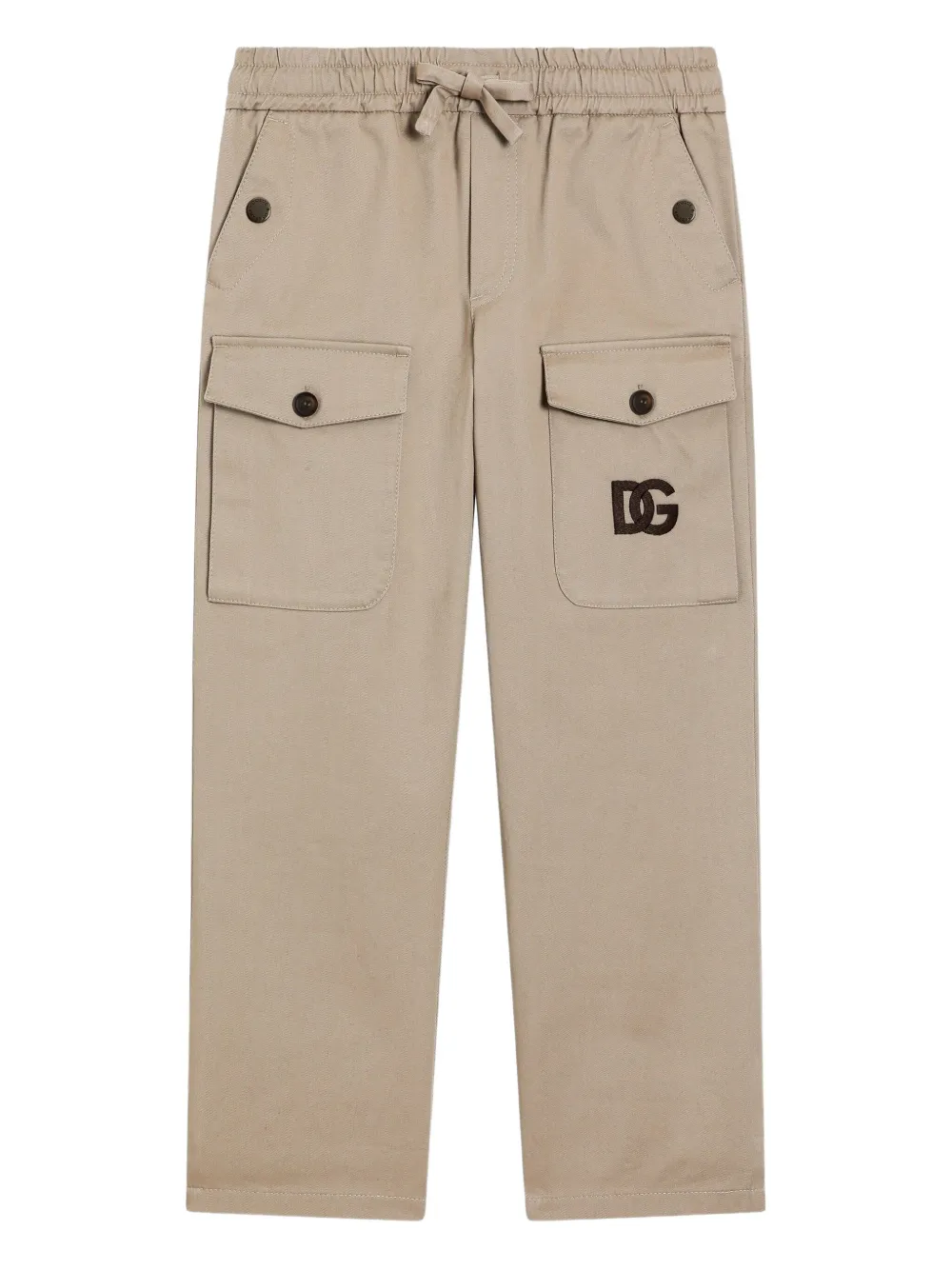 Dolce & Gabbana Kids Cargo broek Beige