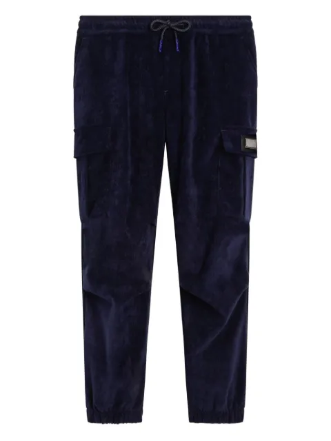 Dolce & Gabbana Kids cargo velvet trousers