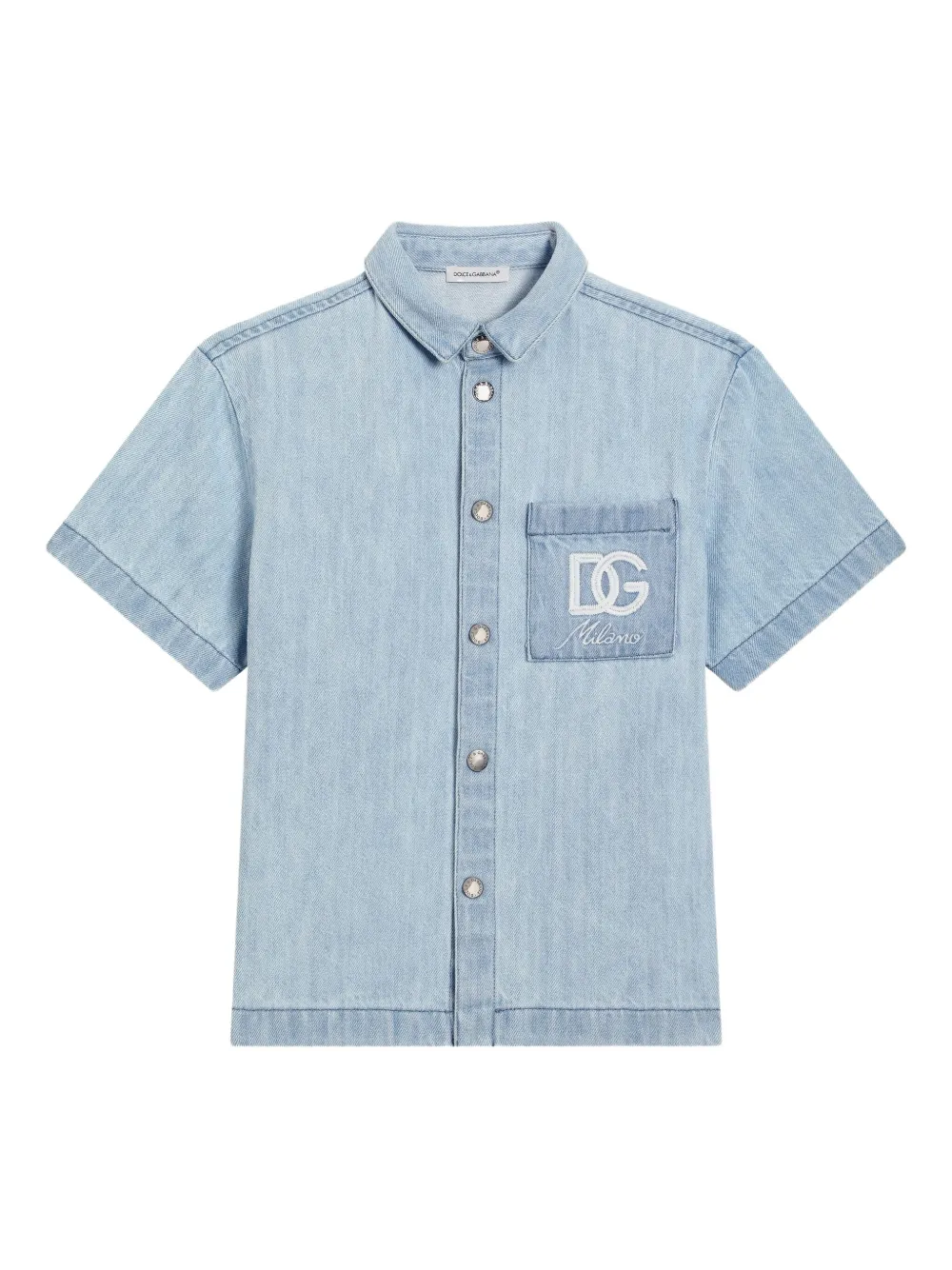 Dolce & Gabbana Kids Spijkershirt Blauw