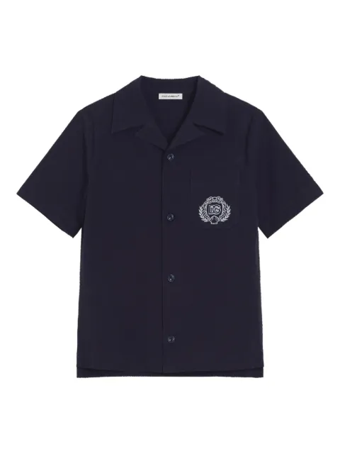 Dolce & Gabbana Kids cotton bowling shirt