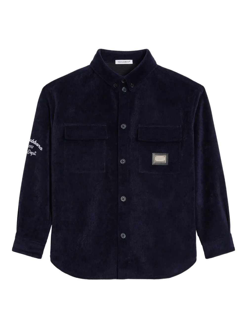Dolce & Gabbana Kids' Button-up Shirt In Blue