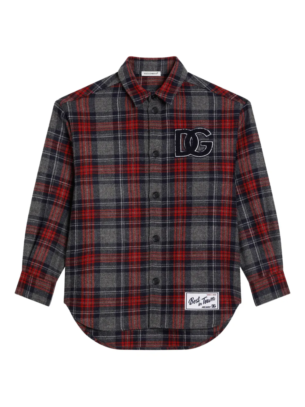 Dolce & Gabbana Kids' Plaid-check Shirt In Multi