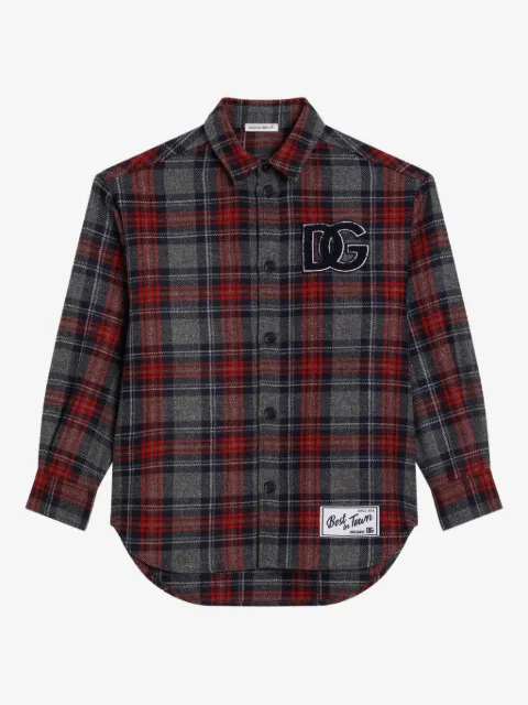 Dolce & Gabbana Kids plaid-check shirt