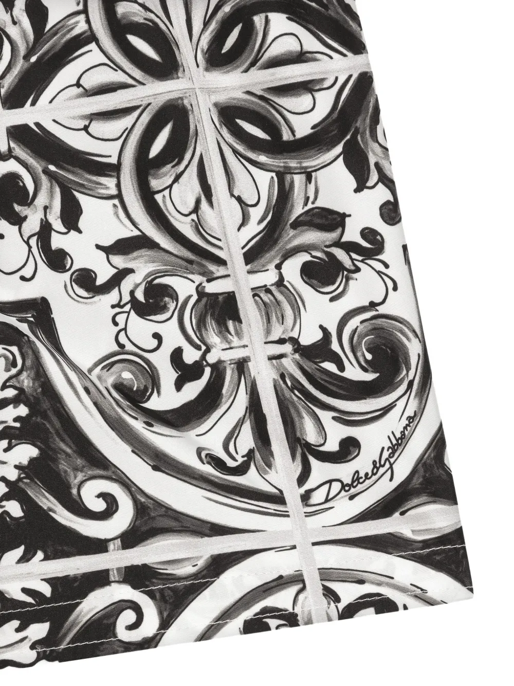 Dolce & Gabbana Kids Zwembroek met print Zwart