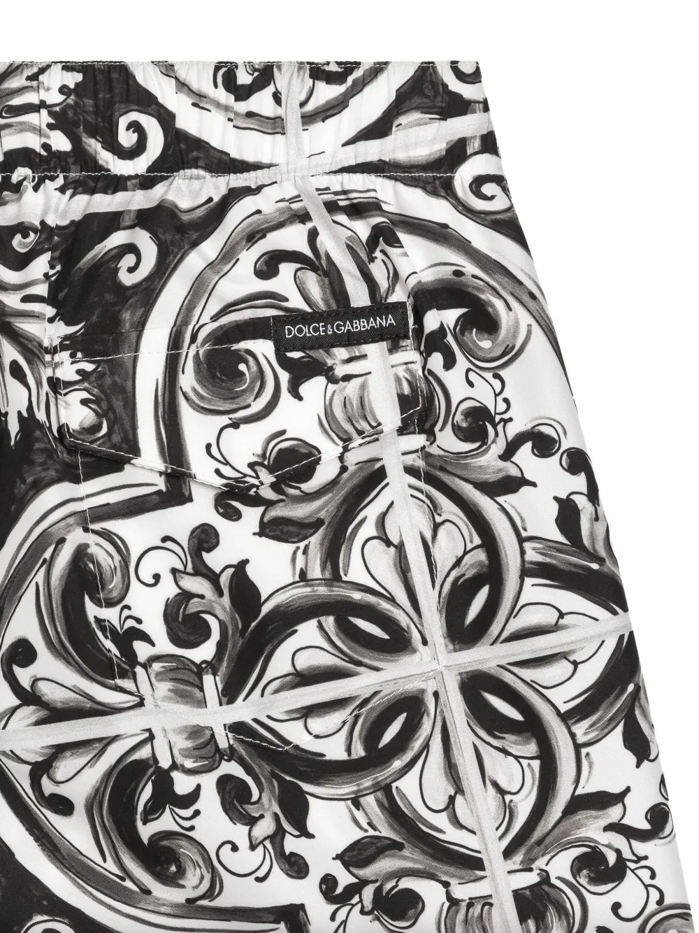 Dolce & Gabbana Kids Zwembroek met print Zwart