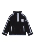 Dolce & Gabbana Kids teddy-fleece half-zip jacket - Blue