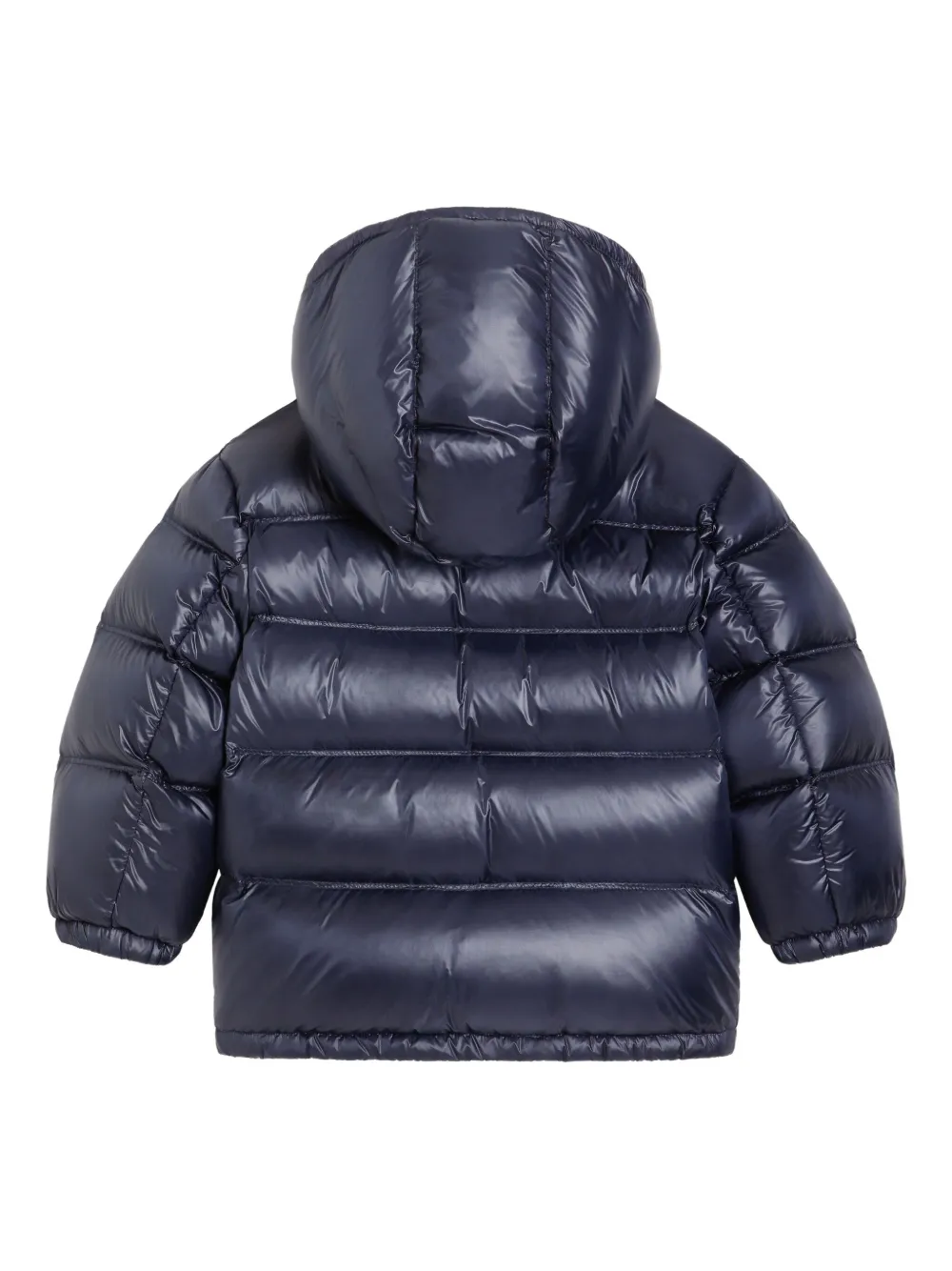 Dolce & Gabbana Kids Donsjack met logopatch Blauw