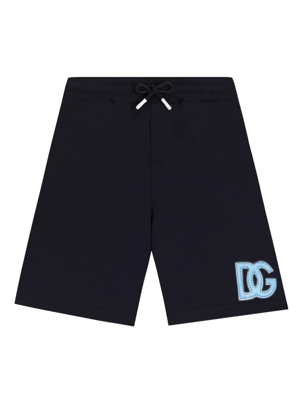 Dolce & Gabbana Kids logo drawstring shorts Blauw