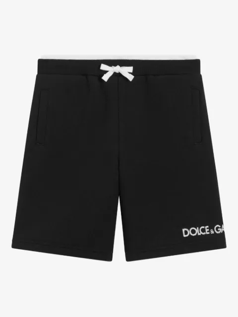 Dolce & Gabbana Kids logo-embroidered track shorts