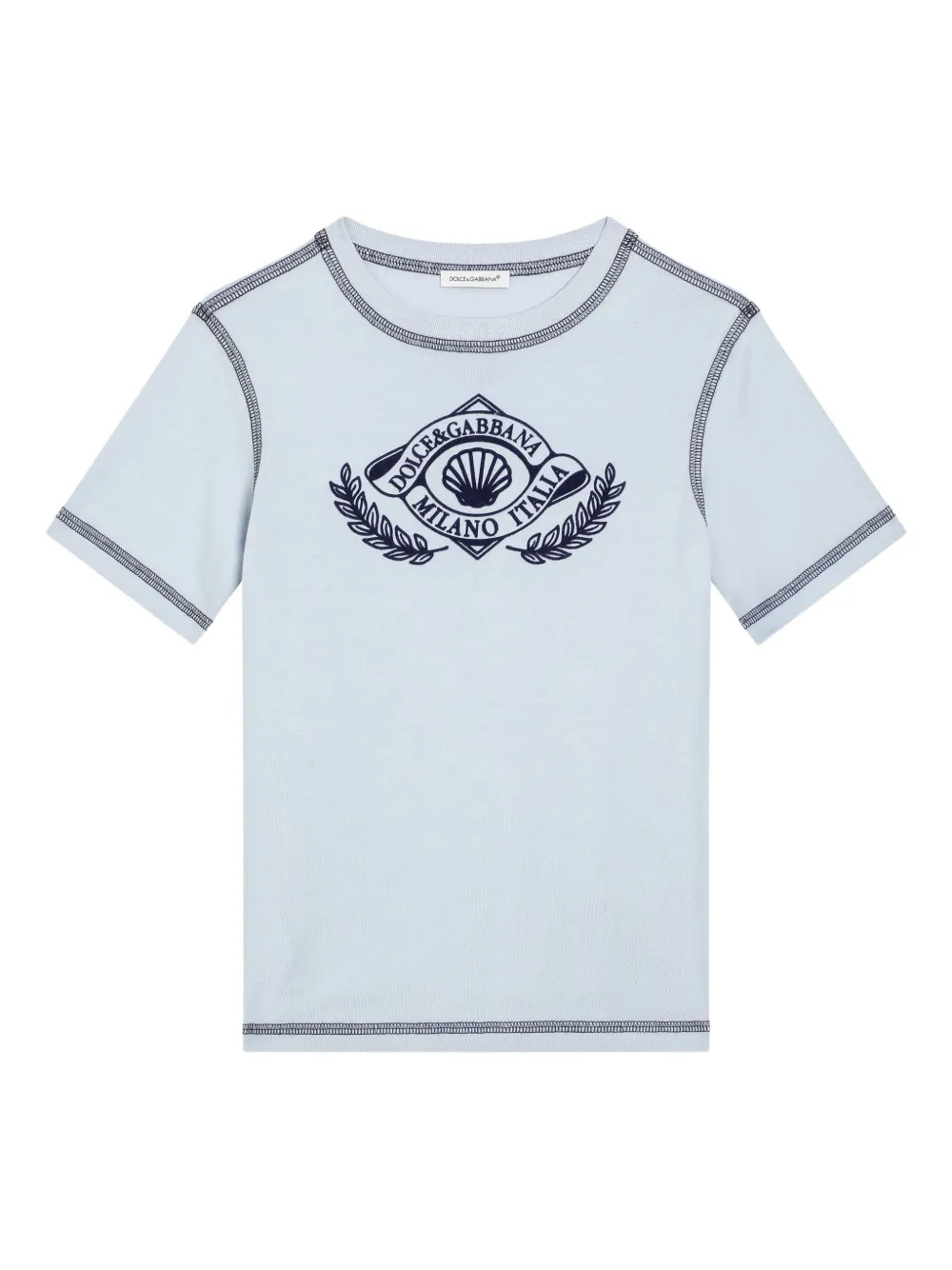 Dolce & Gabbana Kids logo-print T-shirt | Blue | Image 1